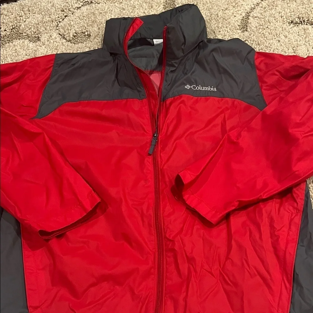 Columbia Bold Red and Charcoal Jacket, Large